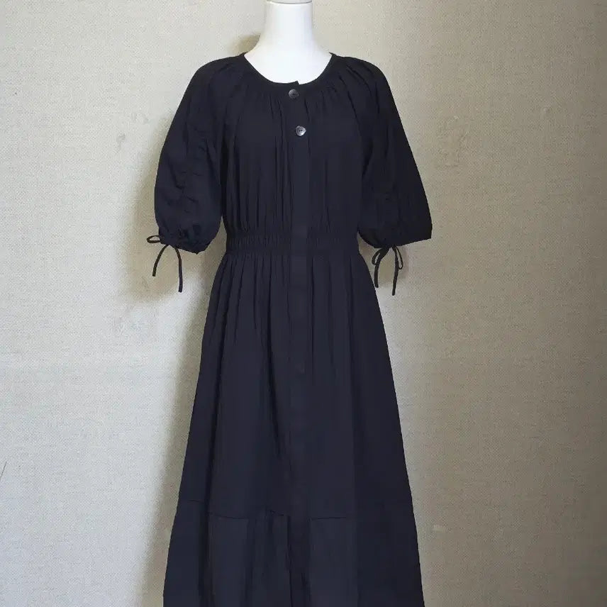 [BUNJANG] Onhon Seersucker Long Dress / 온앤온)시어서커 롱원피스
