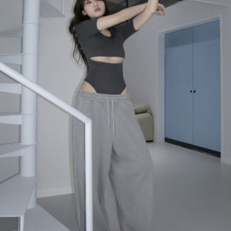 [BUNJANG] Klata Swim Slit T Charcoal / 클라따 SWIM SLIT T 챠콜