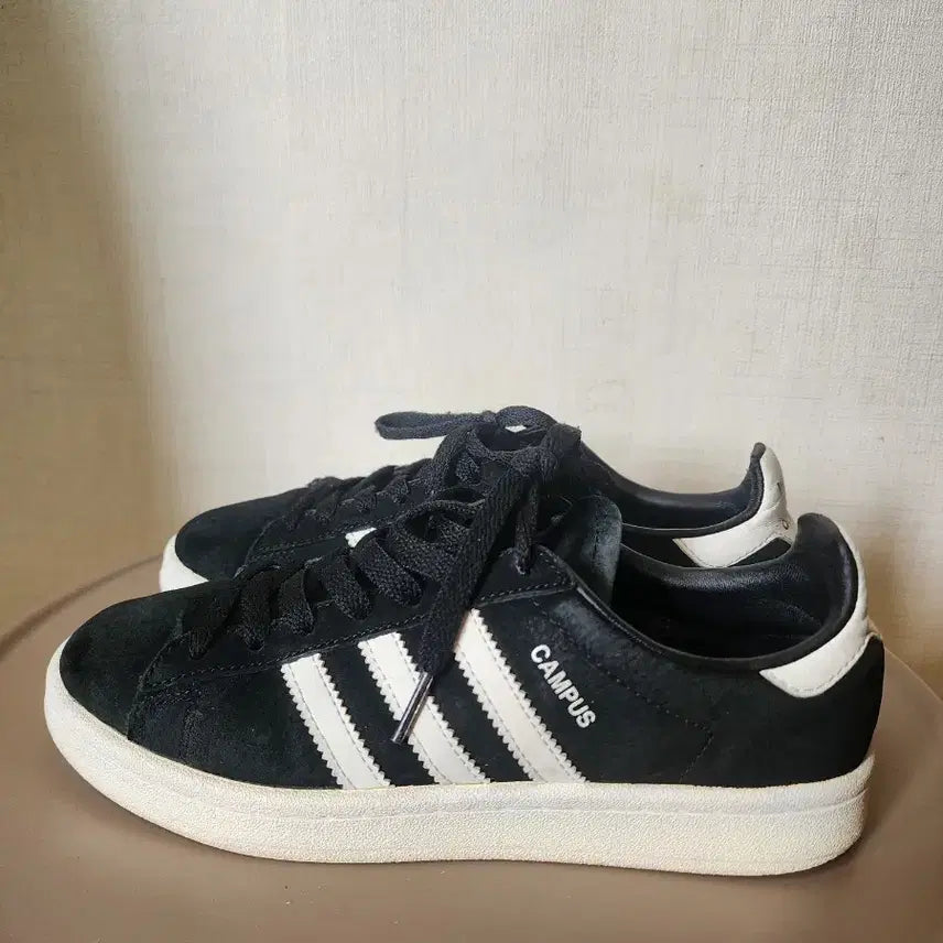 [BUNJANG] Adidas Campus Black Suede Sneakers / >>상태최상<<  아디다스 캠퍼스 블랙 스웨이드 스니커즈 230~235 팝니다