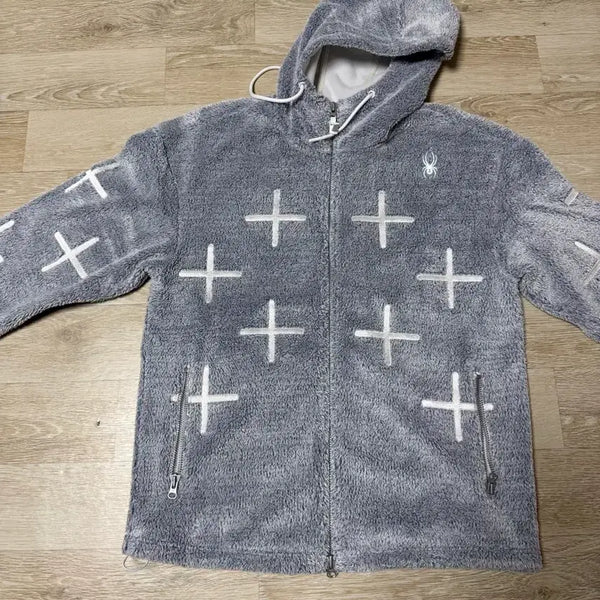 [BUNJANG] Spider Sweat Bonding Fleece Jacket M / 스파이더 스웨트본딩 후리스