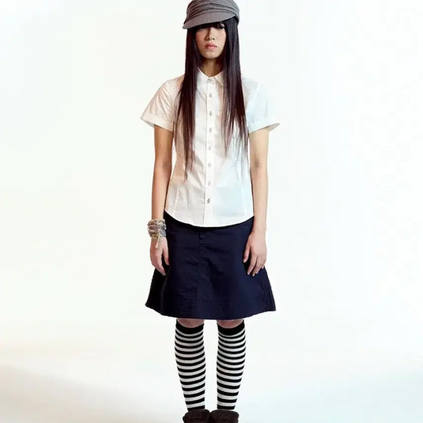 [BUNJANG] KOSEIO Half Shirt Blouse Size 85 / 코이세이오 하프 셔츠 블라우스 85