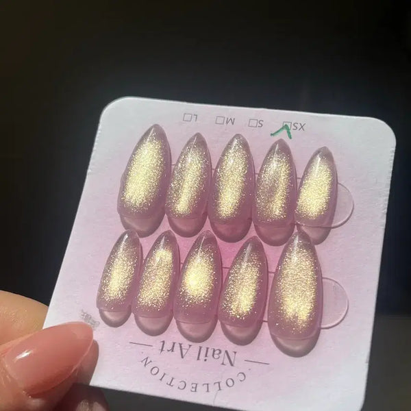 [BUNJANG] Handmade Nail Tips - Lilac Aurora / 수제네일팁 라일락오로라