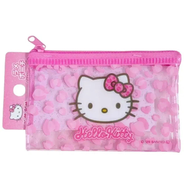 [BUNJANG] Hello Kitty Pink Leopard PVC Pouch / 헬로키티 핑크 레오파트 pvc 파우치