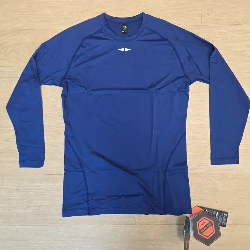 [BUNJANG] Skelido Long Sleeve Spandex Underlayer - Blue / (야구.농구.러닝.헬스)스켈리도 긴팔 스판 언더레이어 블루 100