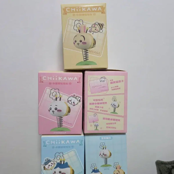 [BUNJANG] Chiikawa Bee Shaking Memo Holder Figure (Sealed) / 치이카와 꿀벌 흔들 메모꽂이 피규어(미개봉)