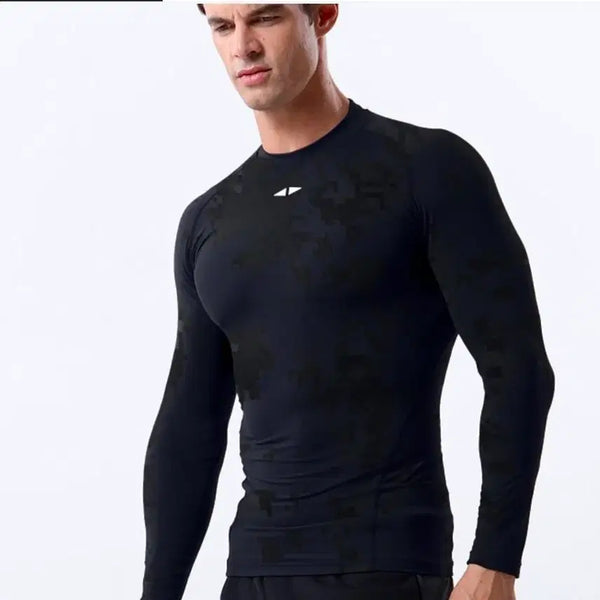 [BUNJANG] Skelido Long Sleeve Spandex Underlayer Black (110) / (야구.농구.러닝.헬스)스켈리도 긴팔 스판 언더레이어 블랙 110