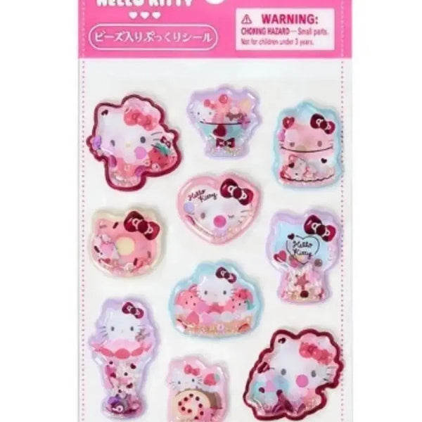[BUNJANG] Hello Kitty 3D Shaka Shaka Sticker / 헬로키티 비즈 입체 샤카샤카 스티커