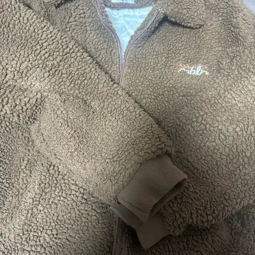 [BUNJANG] Ambller Fleece Jacket Brown M / 앰블러 플리스 자켓 브라운 M