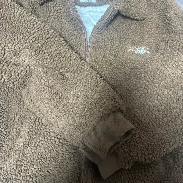 [BUNJANG] Ambller Fleece Jacket Brown M / 앰블러 플리스 자켓 브라운 M
