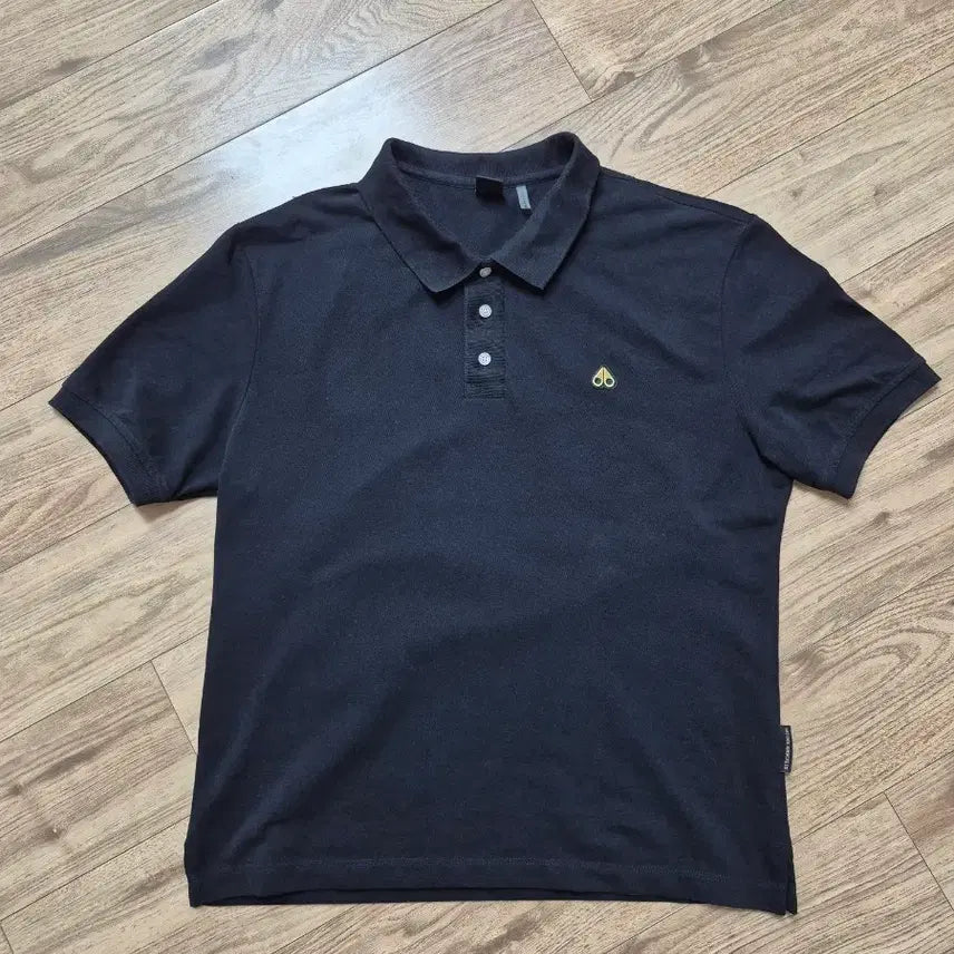 [BUNJANG] Mooze Knuckle Gold Logo Polo Shirt / 무스너클 골드 와펜 M/M