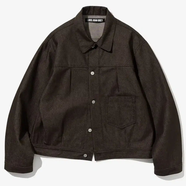 [BUNJANG] Rodzongray Denim Trucker Jacket Brown Size M / 새상품) 로드존그레이 데님 트러커 자켓 M 사이즈 팝니다.