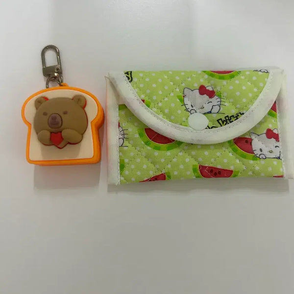 [BUNJANG] Hello Kitty Card Holder & Capybara Keycap Set / 키티지갑,카피바라키캡