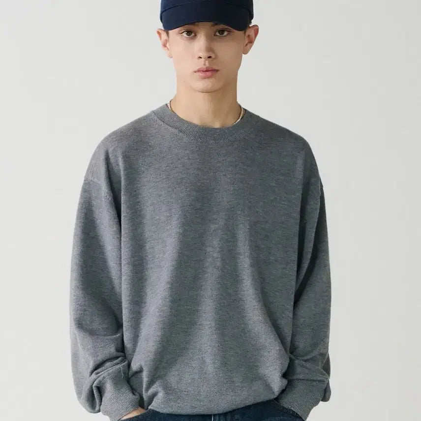 [BUNJANG] Noun Essential Knit (Charcoal) / (2) 노운 essential knit (charcoal)
