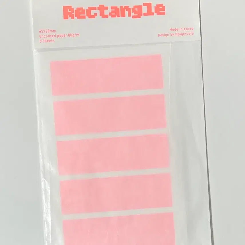 [BUNJANG] Maguresera Rectangle Sticker - Neon Orange / [마그레세라] 스티커 띵