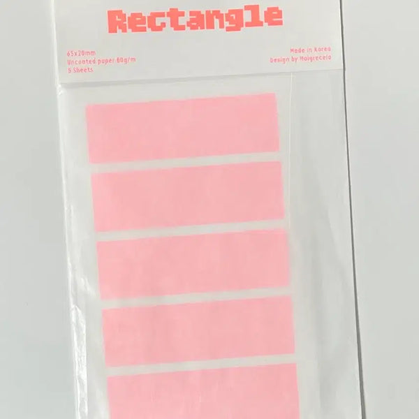 [BUNJANG] Maguresera Rectangle Sticker - Neon Orange / [마그레세라] 스티커 띵