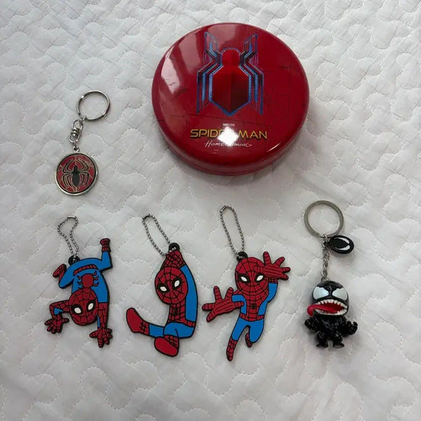 [BUNJANG] Spider-Man Homecoming Keychain & Tin Case Set / 스파이더맨 홈커밍 키링&틴케이스