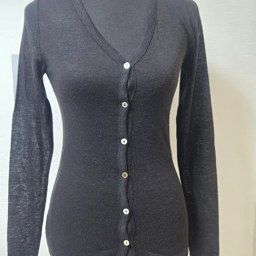 [BUNJANG] Polham Wool Blend Cardigan / 앰,폴햄  아크릴,90% 모10%  블랙  가디건 ,