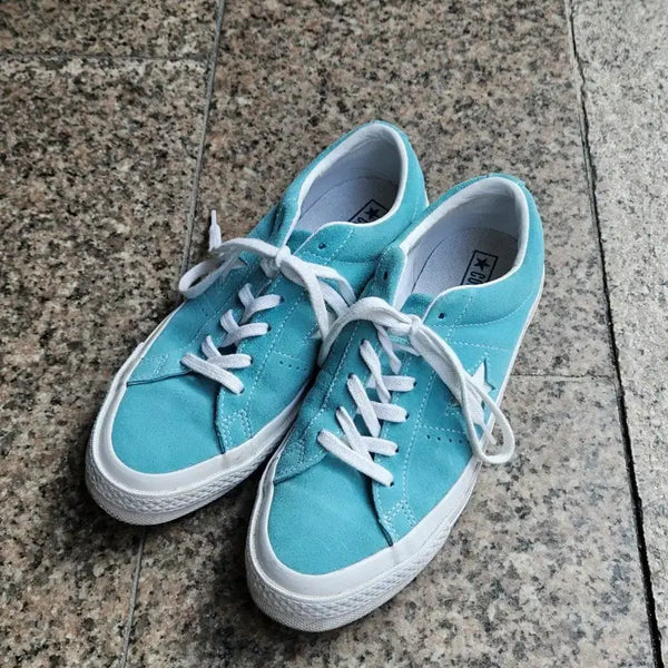 [BUNJANG] Converse One Star Suede Aqua Blue Size 250 / 컨버스 원스타 스웨이드 250