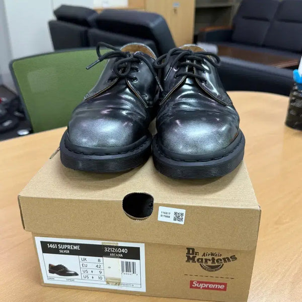 [BUNJANG] Dr. Martens Supreme 1461 Silver Shoes / 닥터마틴 슈프림 1461 실버 270