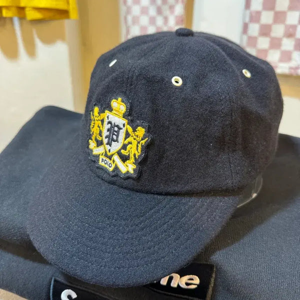 [BUNJANG] Vintage 90s Polo Ralph Lauren Wool Crest Ball Cap Black / 90s 폴로 랄프 로렌 빈티지 울 크레스트 볼캡 블랙