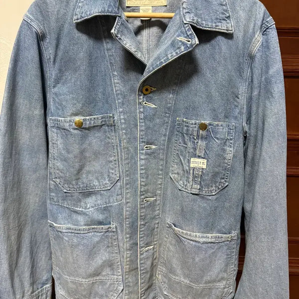 [BUNJANG] RRL Denim Engineer Jacket - Size S / RRL 더블알엘 데님 엔지니어 자켓 S