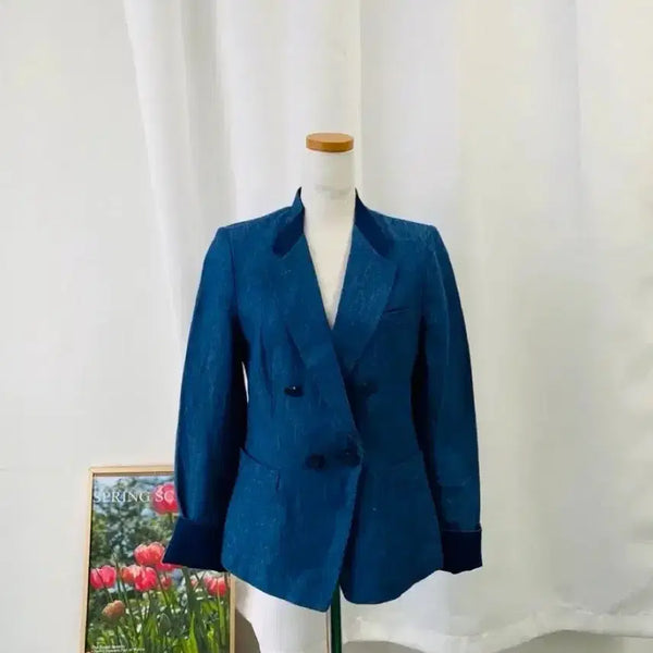 [BUNJANG] Roem Navy Linen Jacket XS / 로엠 네이비 린넨 자켓 85