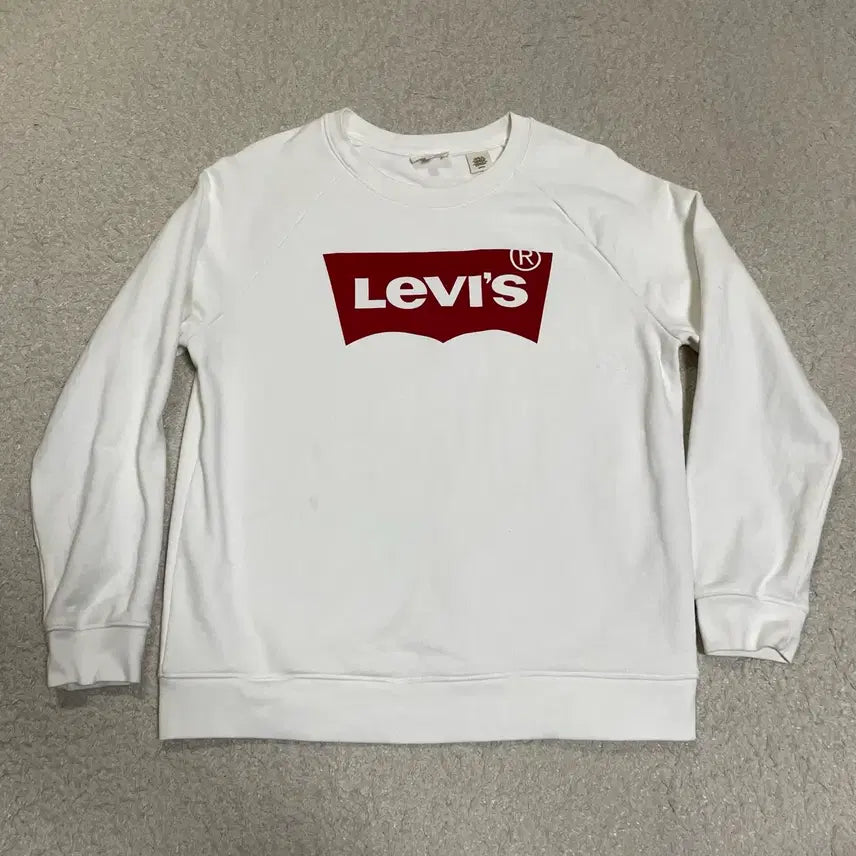 [BUNJANG] Levi's Sweatshirt White Women's Size S / 리바이스 맨투맨 화이트 여성 s 85