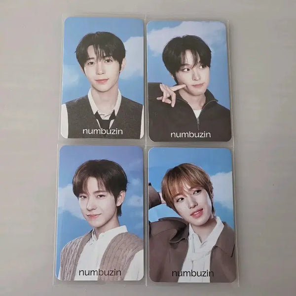 [BUNJANG] NCT WISH Numbers in Lucky Draw Photocard Bundle Set (4 pcs) / 엔시티 위시 넘버즈인 특전 포카 일괄 4장