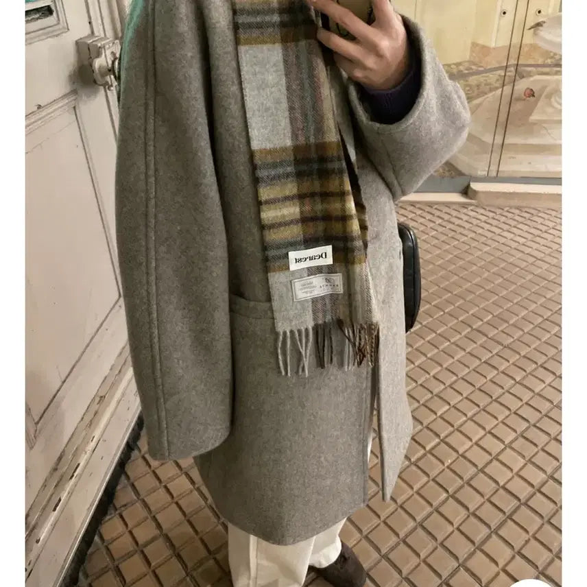 [BUNJANG] Dearest Beignet Wool Coat Grey / 메이비베이비 Dearest Beignet 울코트 그레이