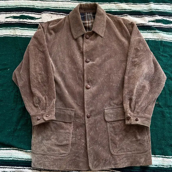 [BUNJANG] 1980s Burberrys Corduroy Half Coat / 1980s 올드버버리프로섬 코듀로이 하프코트