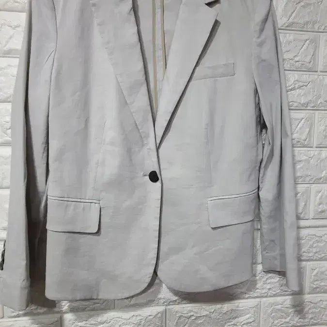 [BUNJANG] Theory Women's 23SS Linen Single Blazer Jacket / 띠어리 린넨 블레이저 자켓