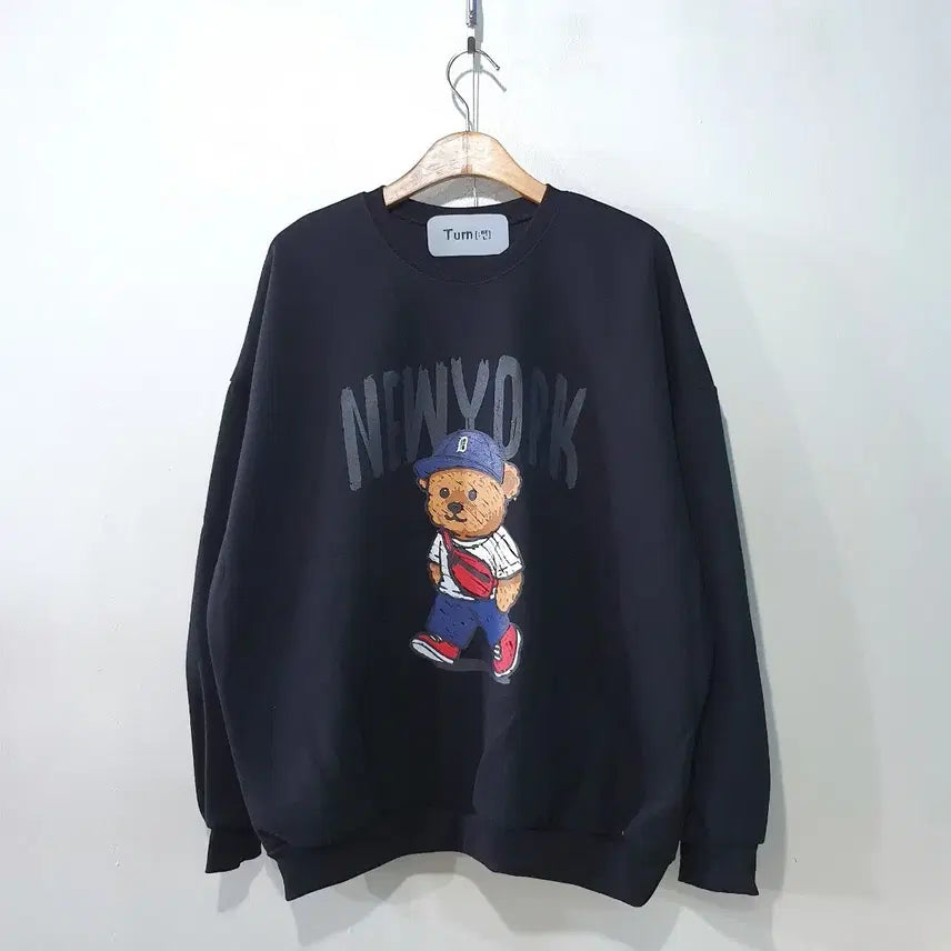 [BUNJANG] New York Bear Sweatshirt 3 Colors / FW신상) 뉴욕 곰 맨투맨 3color