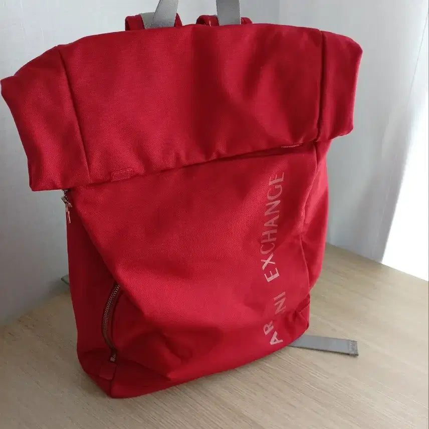 [BUNJANG] A|X Armani Exchange Red Casual Big Backpack / 알마니익스체인지 레드 백팩 캐주얼 빅백