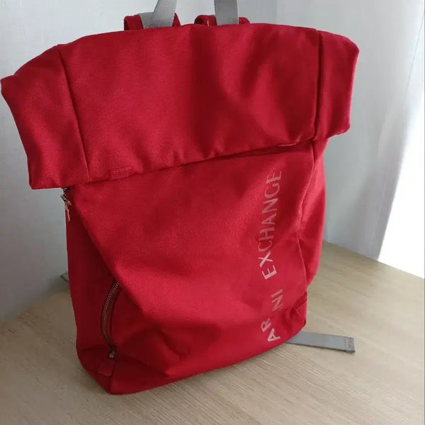 [BUNJANG] A|X Armani Exchange Red Casual Big Backpack / 알마니익스체인지 레드 백팩 캐주얼 빅백