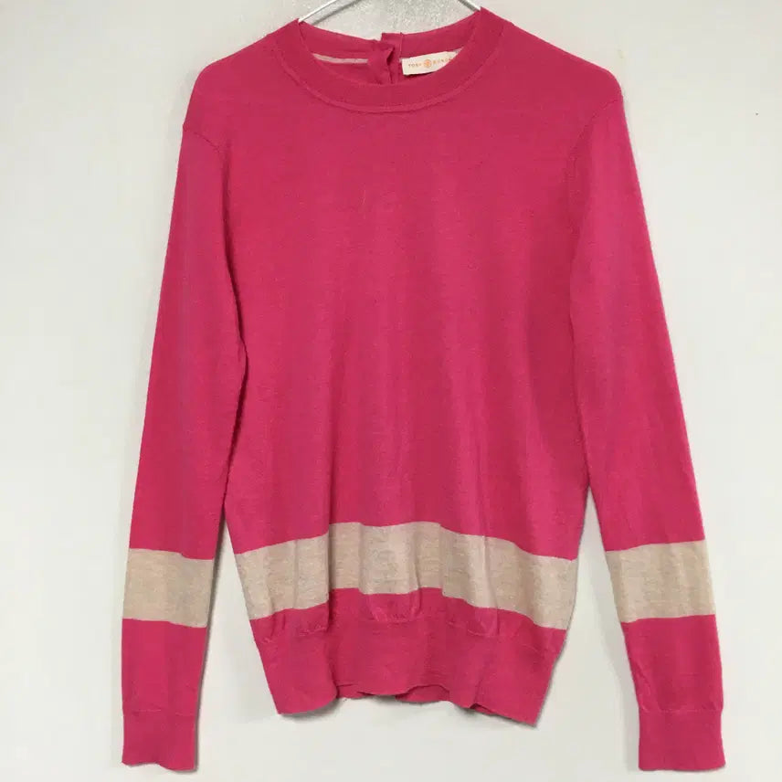 [BUNJANG] Tory Burch 100% Cashmere Knit with Gold Button Detail / 토리버치 캐시미어 100 금장단추 니트 M