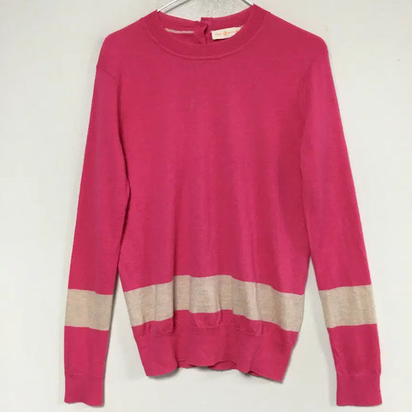 [BUNJANG] Tory Burch 100% Cashmere Knit with Gold Button Detail / 토리버치 캐시미어 100 금장단추 니트 M