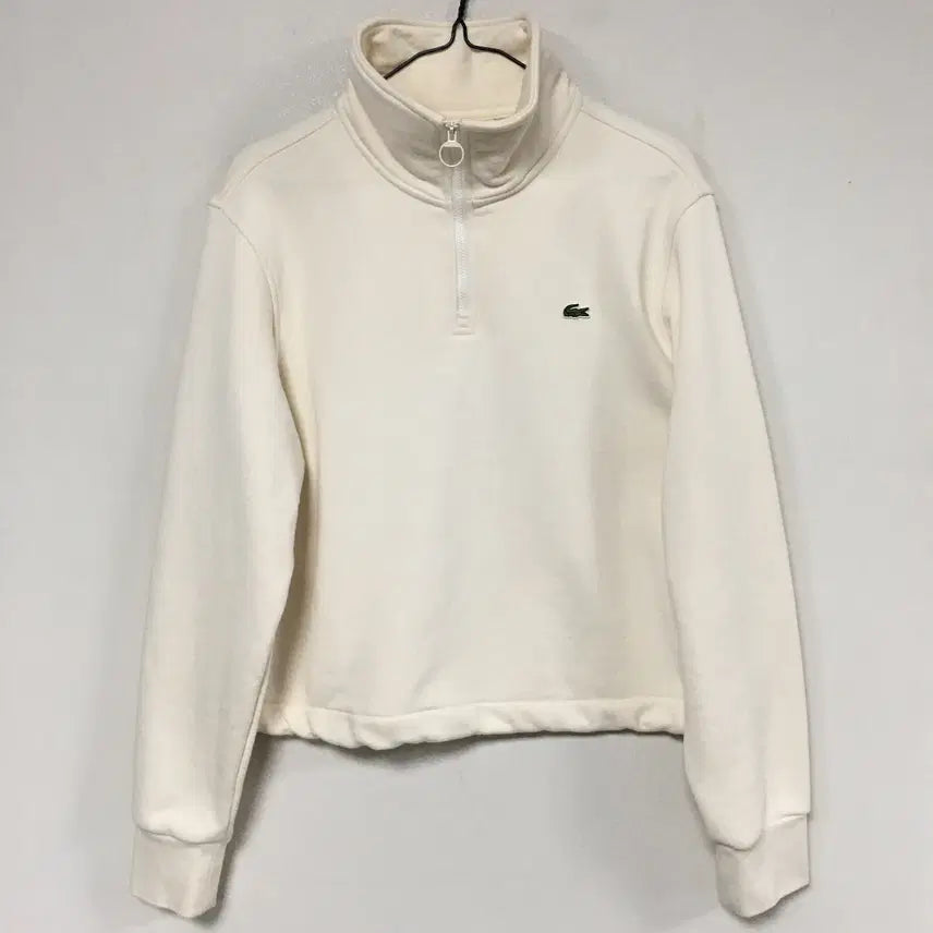 [BUNJANG] Lacoste Women's Cropped Half-Zip Sweatshirt / 라코스테 여성 크롭 반집업 맨투맨 38