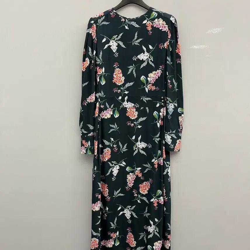 [BUNJANG] ESSENTIAL Andewarp Flower Pattern Long Dress / 에센셜 앤드워프 플라워 패턴 롱원피스