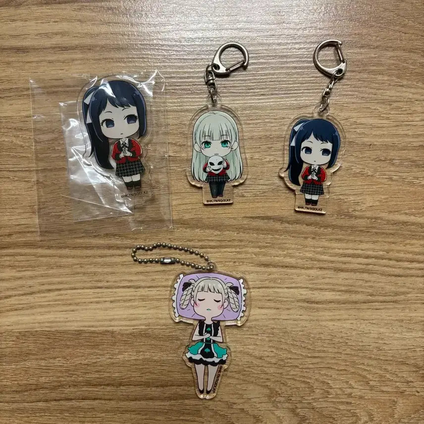 [BUNJANG] Kakegurui Kirari Ririka Sayaka Keychain Bundle Set / 카케구루이 키라리 리리카 사야카 키링 일괄