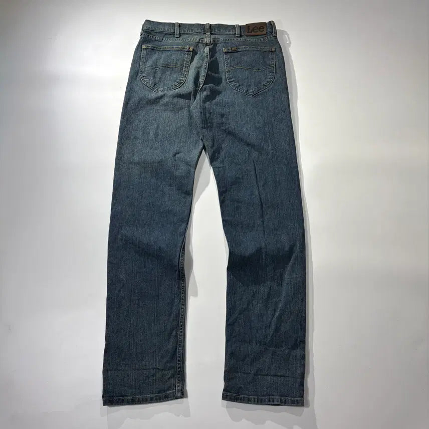 [BUNJANG] Light Blue Washed Straight Denim Pants / 리 중청 워싱 스트레이트 데님 팬츠
