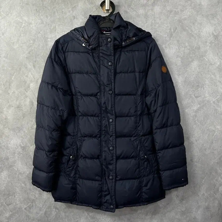 [BUNJANG] Tommy Hilfiger Women's Padded Jumper M (95 Size) / 타미힐피거 여성 패딩 네이비 점퍼 M 95사이즈