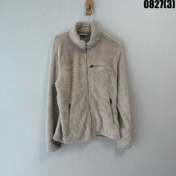 [BUNJANG] Fila Fleece Zip-Up Jacket Beige M / 휠라 플리스 집업 자켓 베이지 M
