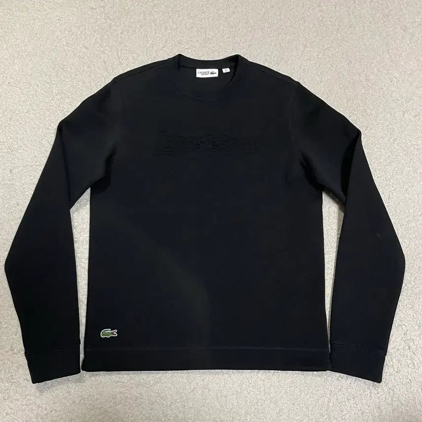 [BUNJANG] Lacoste Sweatshirt Black Size S (95) / 라코스테 맨투맨 블랙 s 95