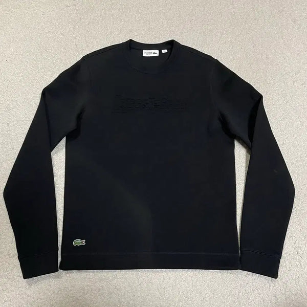 [BUNJANG] Lacoste Sweatshirt Black Size S (95) / 라코스테 맨투맨 블랙 s 95