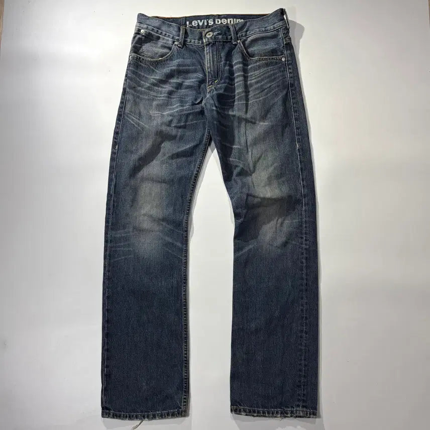 [BUNJANG] Levi's 523 Washed Straight Denim Pants / 리바이스 523 스트레이트 워싱 데님 팬츠