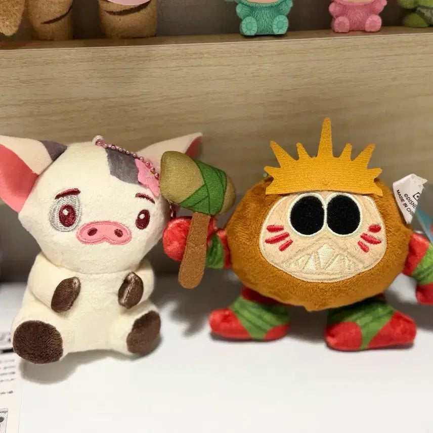 [BUNJANG] Moana Pua & Kakamora Character Keychains Bundle Set / 모아나 미니키체인 푸아랑 카카모라 2개 일괄가격판매