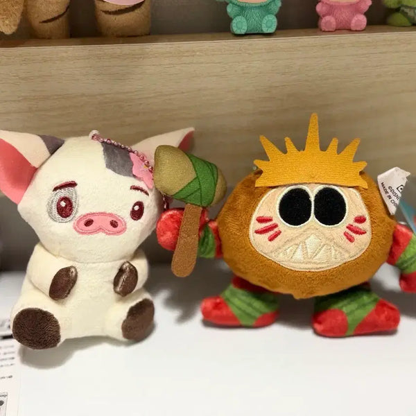 [BUNJANG] Moana Pua & Kakamora Character Keychains Bundle Set / 모아나 미니키체인 푸아랑 카카모라 2개 일괄가격판매