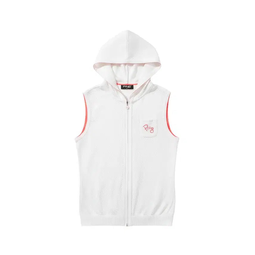 [BUNJANG] Women's Golf Hooded Zip Vest IV / 여성95/ 핑 골프 후드 집업조끼IV 37-105