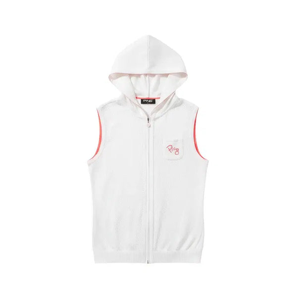 [BUNJANG] Women's Golf Hooded Zip Vest IV / 여성95/ 핑 골프 후드 집업조끼IV 37-105