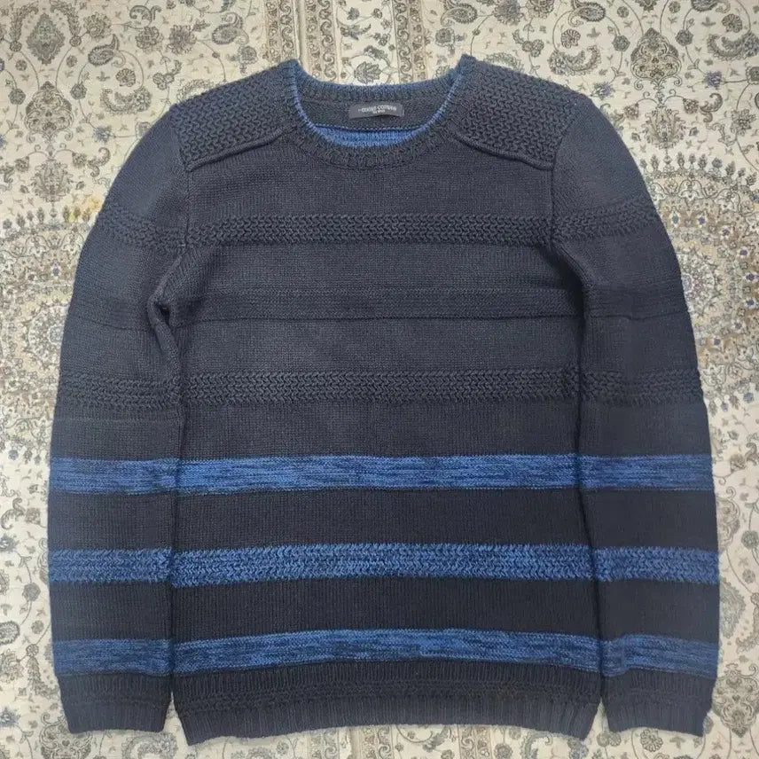 [BUNJANG] Codes Combine Striped Knit Sweater / codes combine 코데즈 컴바인 스트라이프 니트 100